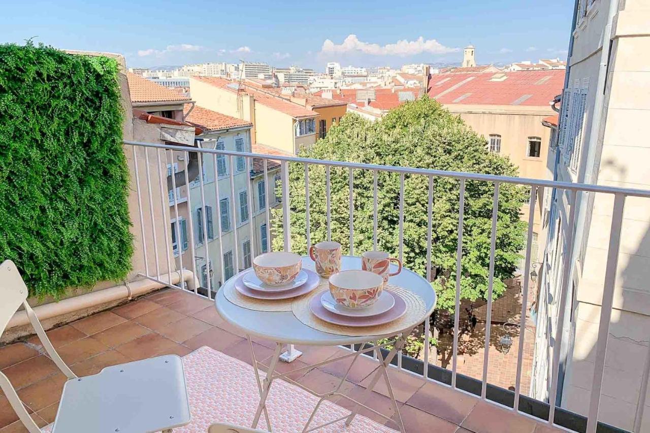 Le Perchoir - Terrasse & Clim Au Coeur Du Panier Apartamento Marselha Exterior foto
